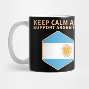 keep calm and support argentine Mug